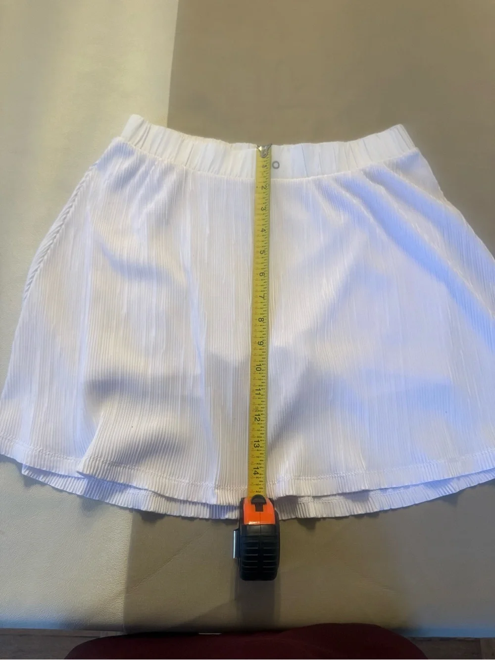 ALO Yoga White Pleated Skirt